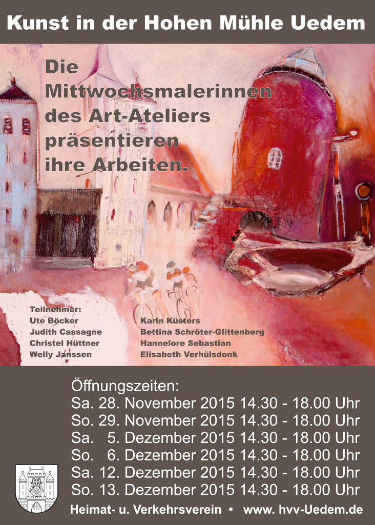Plakat Kunst in der Hohen Mühle 2015